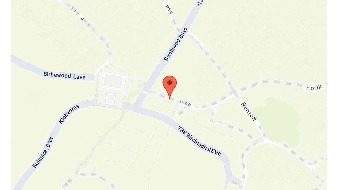 Map showing Daybreak Delights location at 789 Birchwood Lane, Banff, Alberta